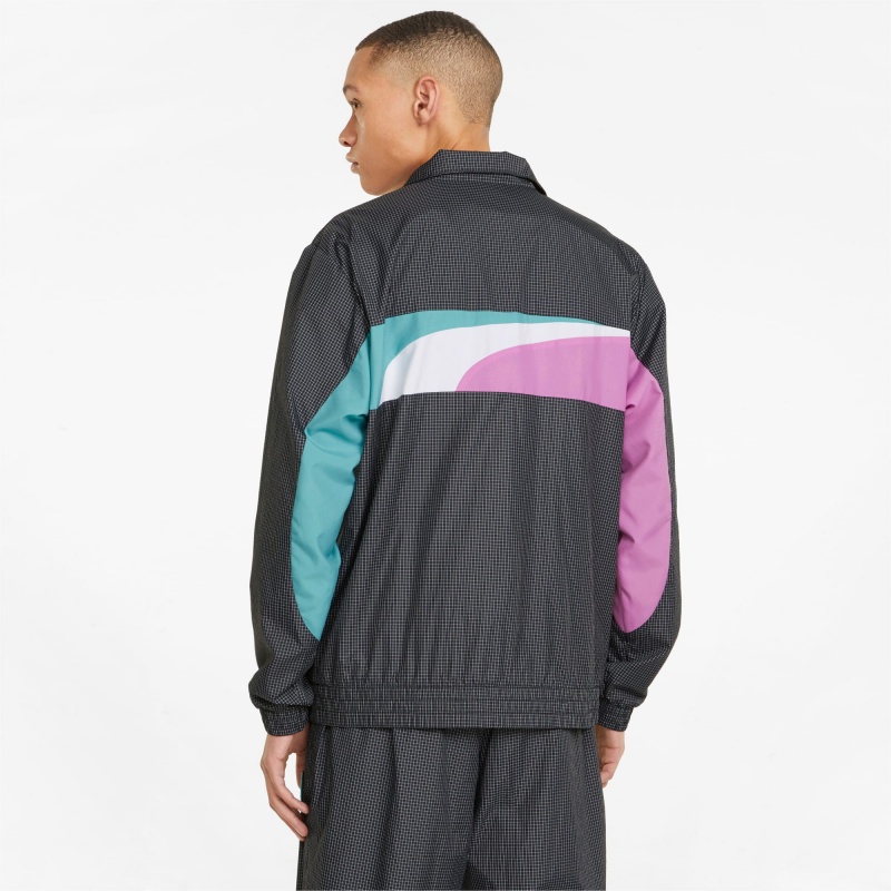 Chamarras Puma Sportswear by PUMA Woven Negros | 06218KCRB