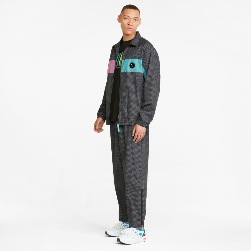 Chamarras Puma Sportswear by PUMA Woven Negros | 06218KCRB