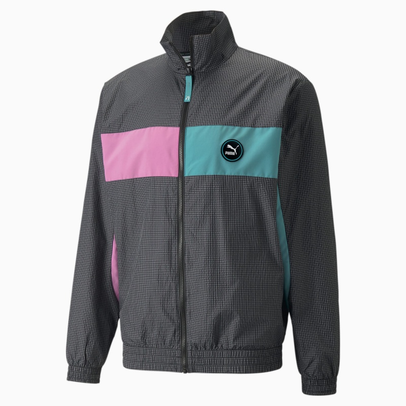 Chamarras Puma Sportswear by PUMA Woven Negros | 06218KCRB