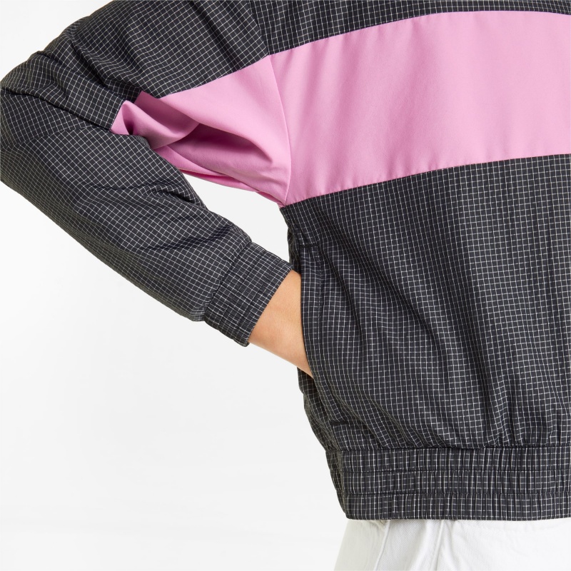 Chamarras Puma Sportswear by PUMA Woven Pista Negros | 65821EHWY