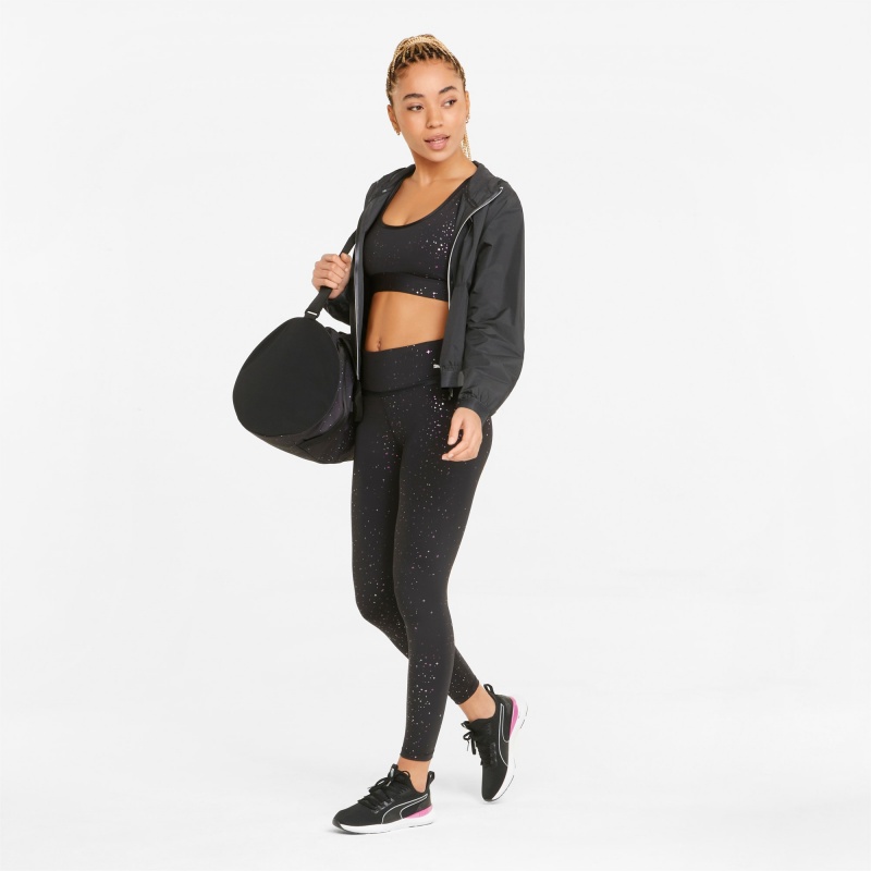 Chamarras Puma Stardust Woven Entrenamiento Negros | 63071NOJA
