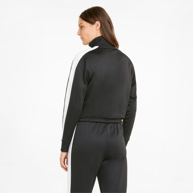 Chamarras Puma T7 Crop Pista Negros | 10528CPQV