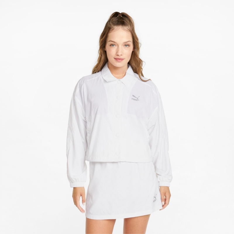 Chamarras Puma T7 Woven Blancos | 31872SICY