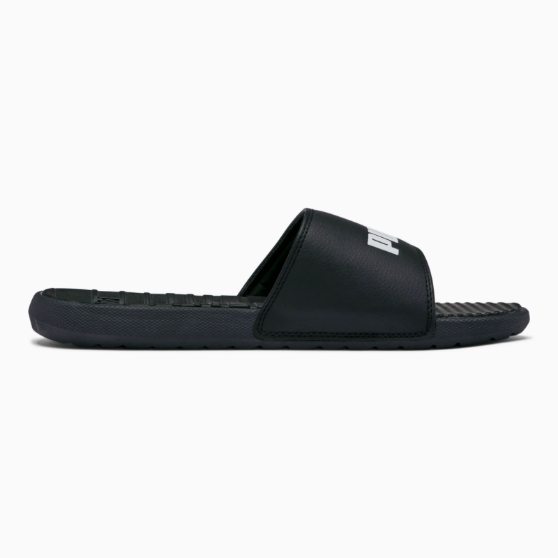 Chanclas Puma Cool Cat Negros Blancos | 71369XSDL