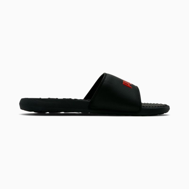 Chanclas Puma Cool Cat Negros Rojos | 98431USIA
