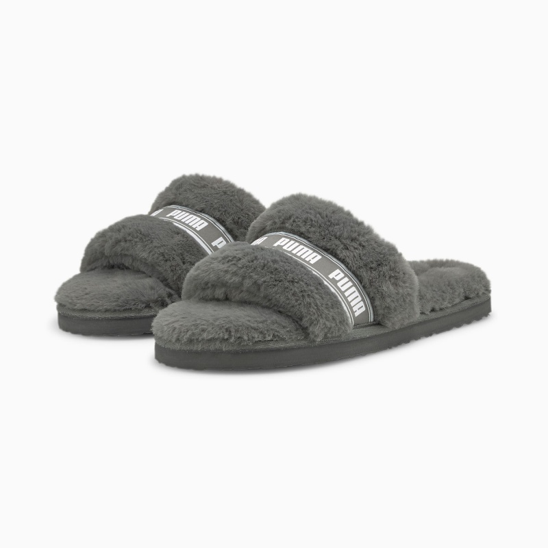Chanclas Puma Fluff Blancos | 06135WQFE