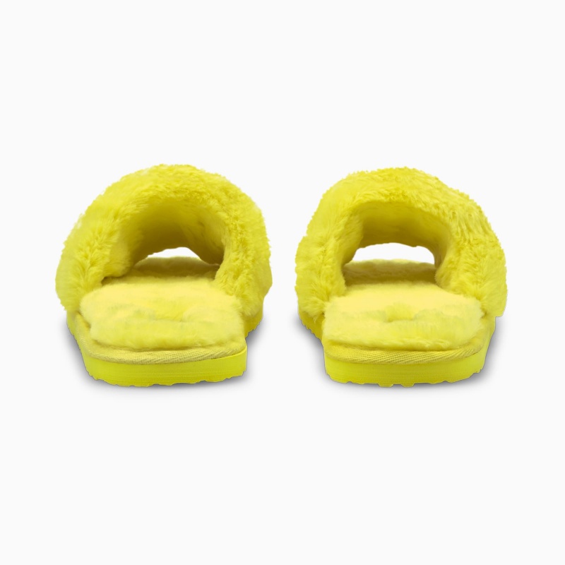 Chanclas Puma Fluff Chanclas Jr Amarillos Negros | 12450YQFK