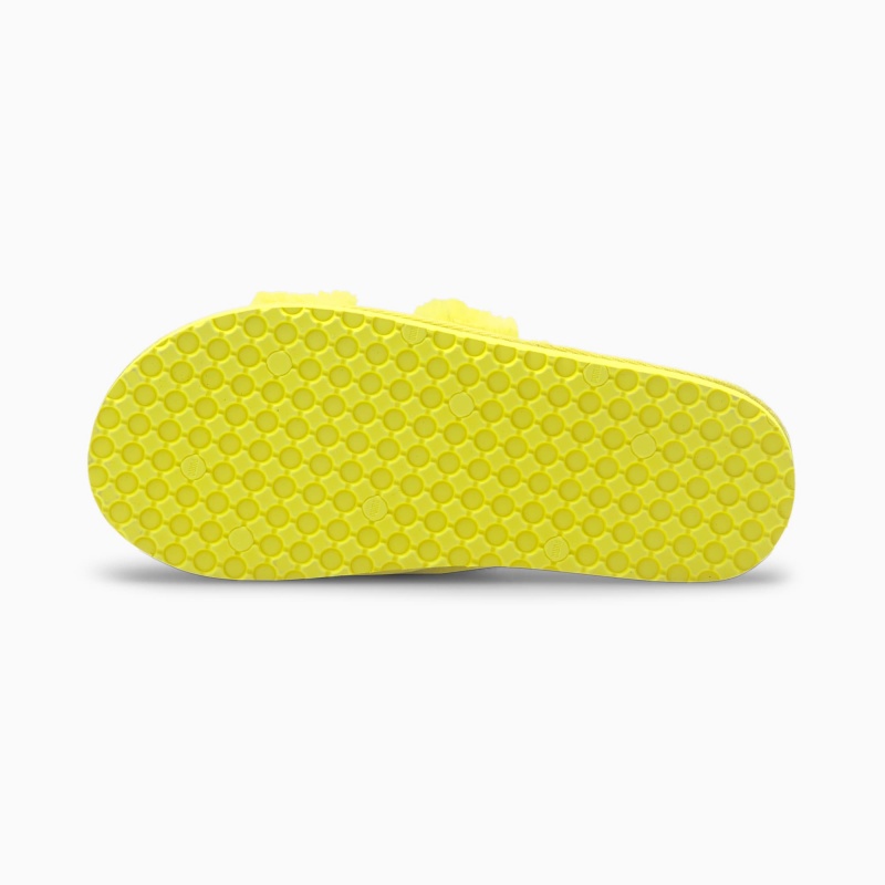 Chanclas Puma Fluff Chanclas Jr Amarillos Negros | 12450YQFK