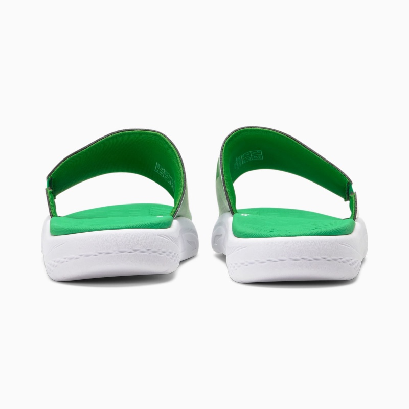 Chanclas Puma Italy Softride Verdes Blancos | 60258QUVK