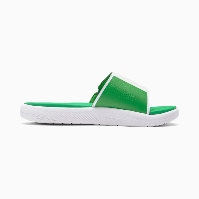 Chanclas Puma Italy Softride Verdes Blancos | 60258QUVK