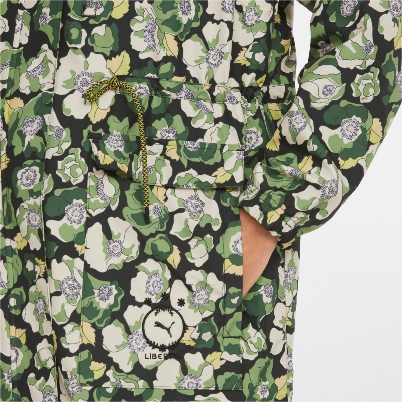 Chaquetas De Lluvia Puma PUMA x LIBERTY Negros Flores | 32410PXCB