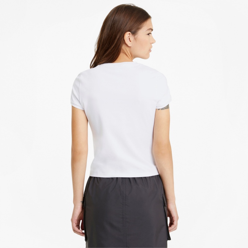Fitted Tee Puma Classics Blancos | 13785TZLH