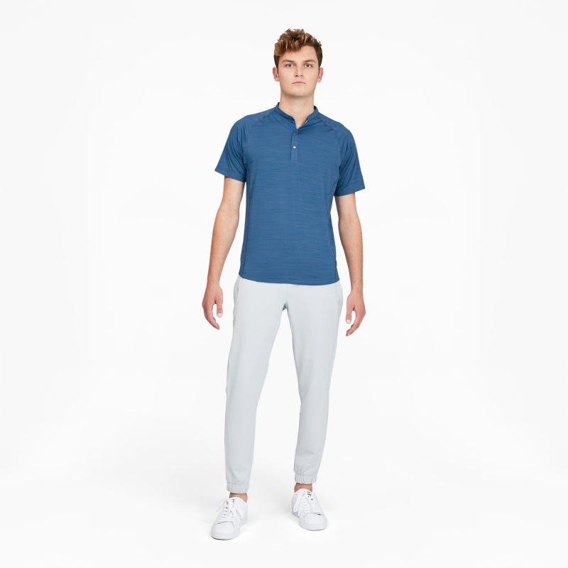 Golf Shirt Puma EGW CLOUDSPUN Mat Henley Azules | 14273PYNM