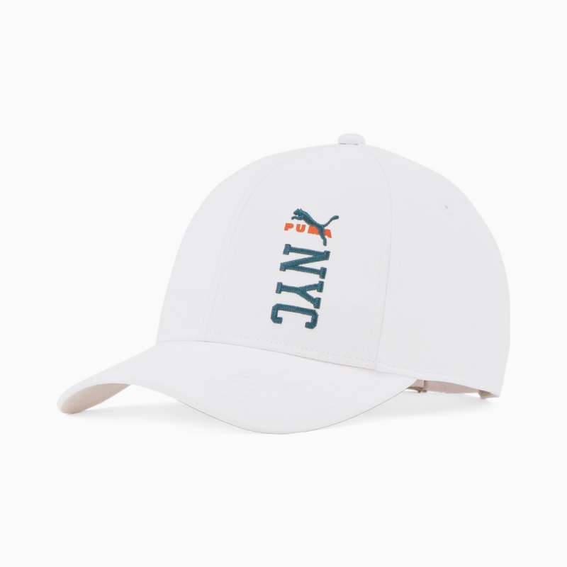 Gorras Puma PUMA NYC Archer Adjustable Blancos | 46893UCRF