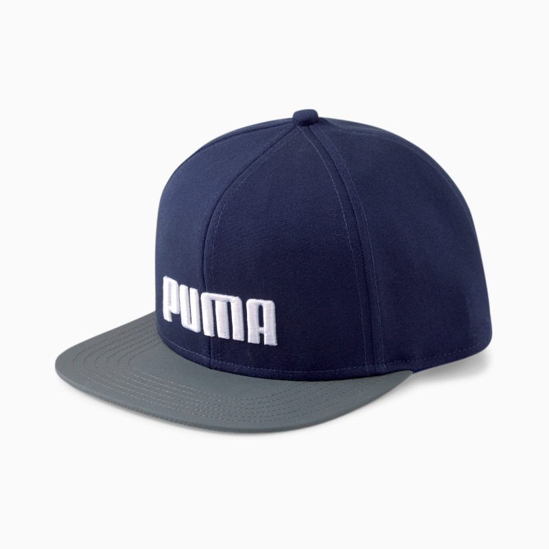 Gorras Puma Planos Brim Azules Blancos | 18546BLFM
