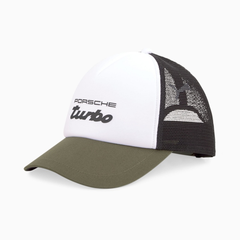 Gorras Puma Porsche Legacy Trucker Verdes | 42056HJTM