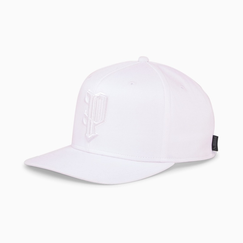 Gorras Puma The P Low Curve Blancos | 21083KMNI
