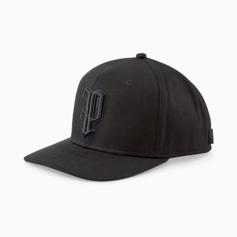 Gorras Puma The P Low Curve Negros | 26318ZMYF