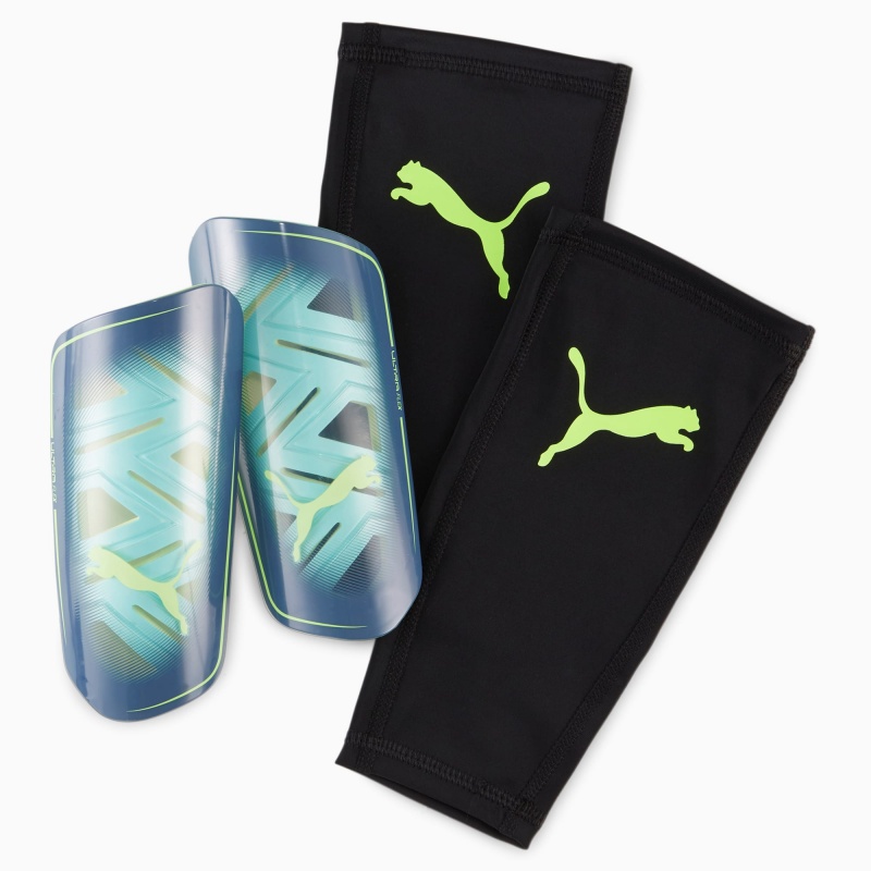 Guards Puma ULTRA Flex Sleeve Shin Guards Verdes Negros | 70681QUZD
