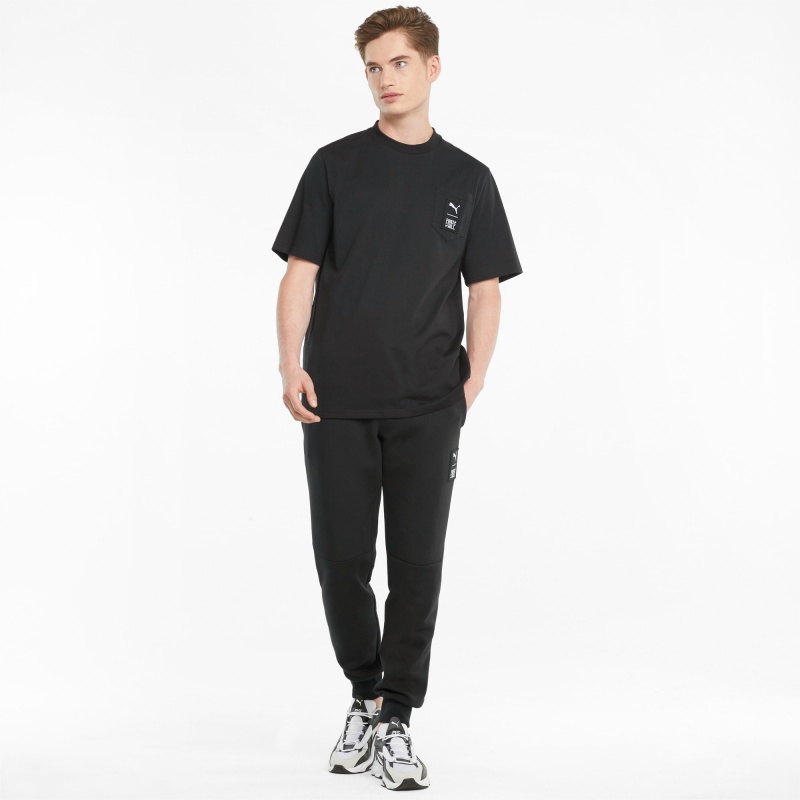 Jogger Pants Puma PUMA x FIRST MILE Double Knit Negros | 21803YJKS