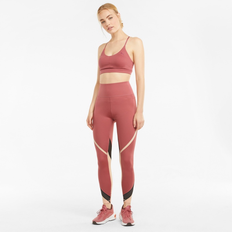 Leggins Puma EVERSCULPT Full-Length Q4 Entrenamiento Mauvewood / Peach Parfait | 76425UJVO