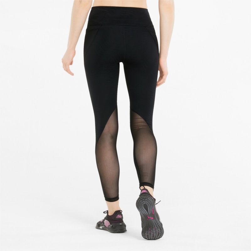 Leggins Puma Flawless High Cintura 7/8 Entrenamiento Negros | 19637UXFO