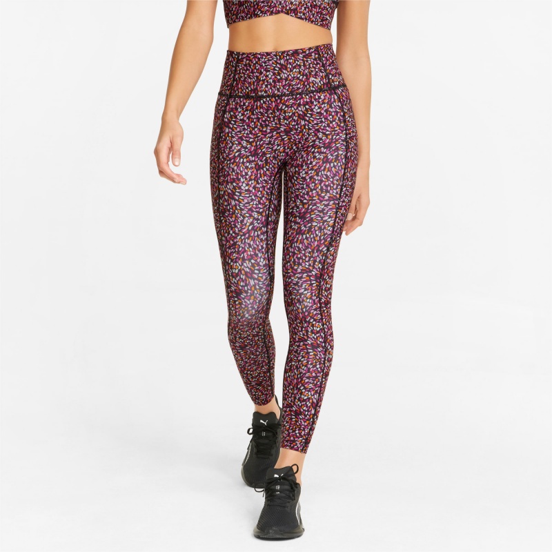 Leggins Puma Forever Luxe Estampados Entrenamiento Negros | 17390MSKD
