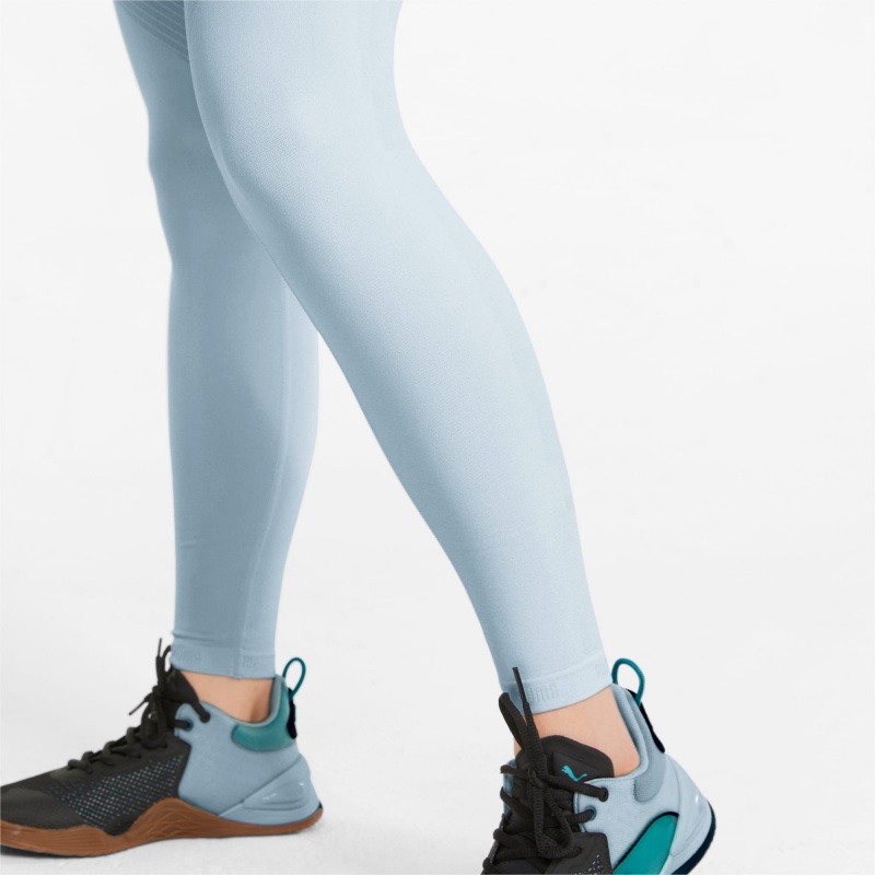 Leggins Puma FormKnit Seamless High Cintura 7/8 Entrenamiento Azules Blancos | 64570MXWQ