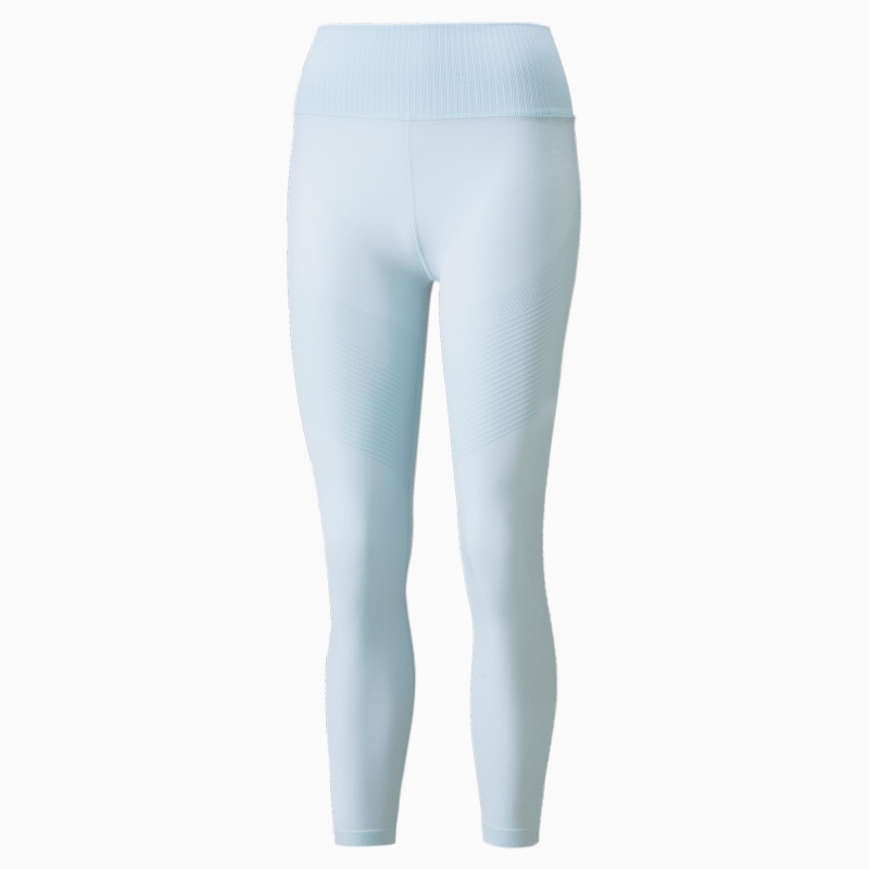 Leggins Puma FormKnit Seamless High Cintura 7/8 Entrenamiento Azules Blancos | 64570MXWQ