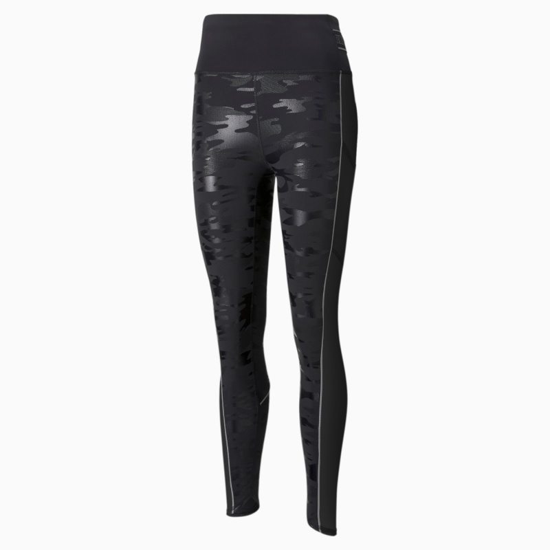 Leggins Puma High Shine High Waisted 7/8 Correr Negros | 52379ISVT