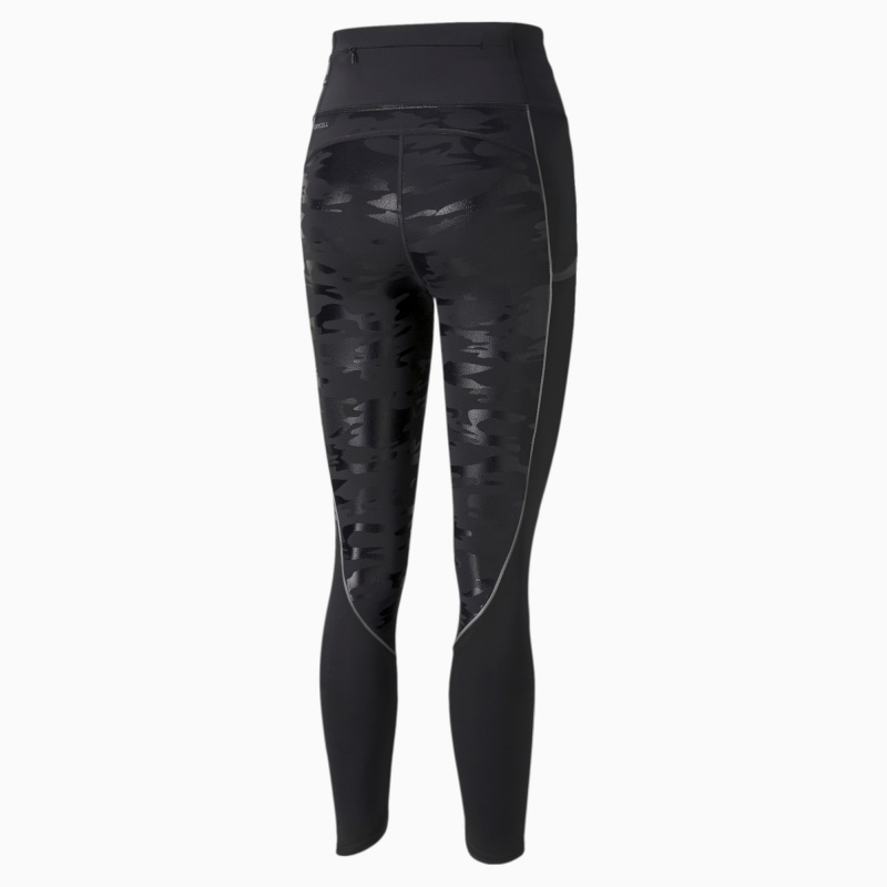 Leggins Puma High Shine High Waisted 7/8 Correr Negros | 52379ISVT