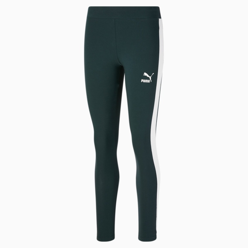 Leggins Puma Iconic T7 Verdes | 21703OMVW