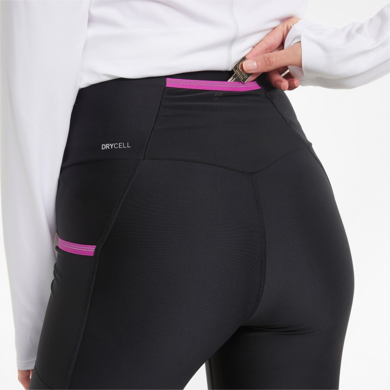 Leggins Puma Marathon High Cintura Full-Length Correr Negros | 47906QXEB