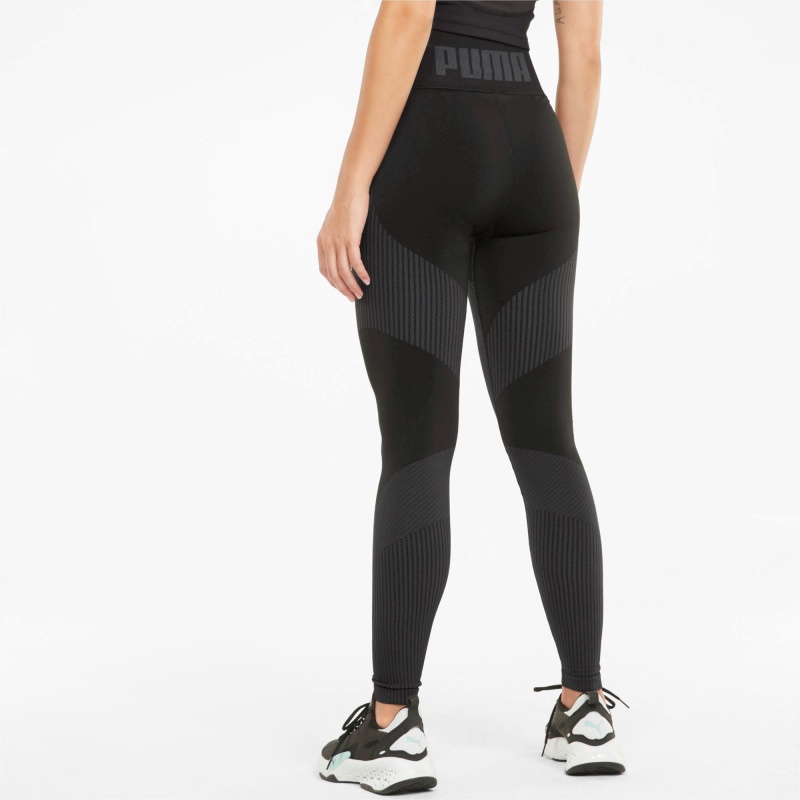 Leggins Puma Seamless High Cintura 7/8 Entrenamiento Negros | 90571XDOG