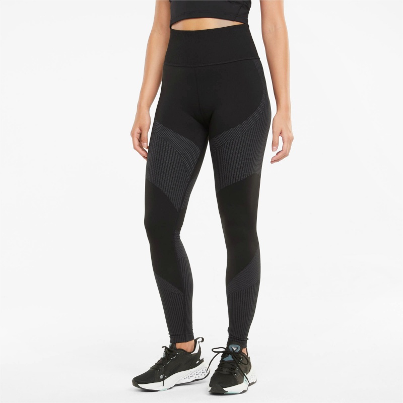 Leggins Puma Seamless High Cintura 7/8 Entrenamiento Negros | 90571XDOG