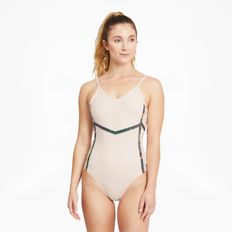 Leotard Puma PUMA x LIBERTY Forever Luxe Entrenamiento Birch | 30598FPRK