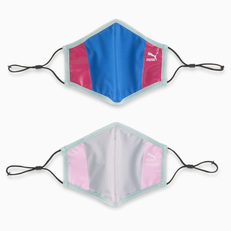 Mask Puma PUMA Face (Set of 2) Azules | 47312BYEN