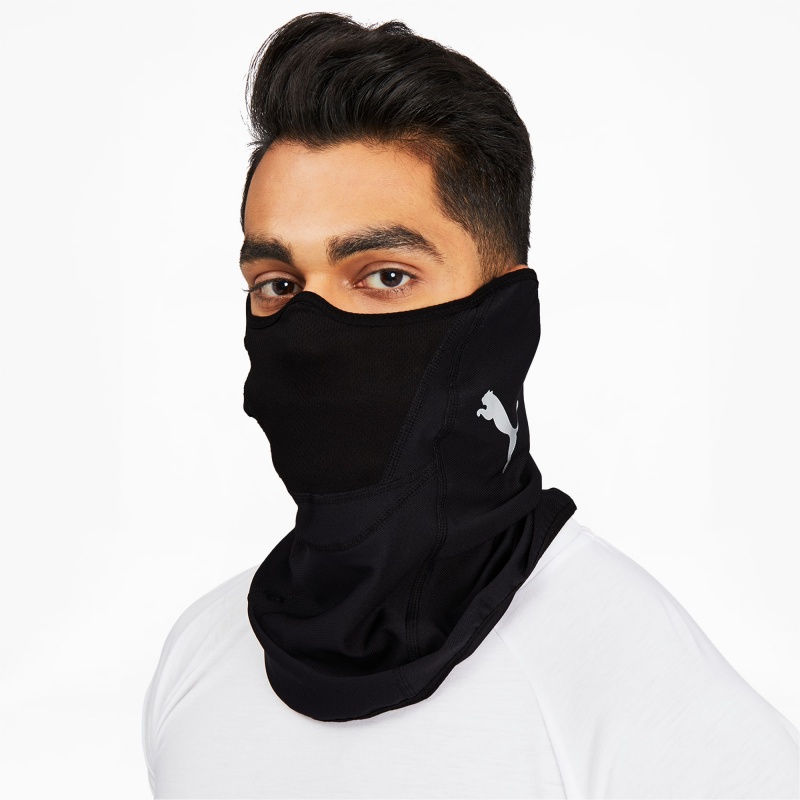 Mask Puma Performance Face Negros Plateados | 08956VPGW