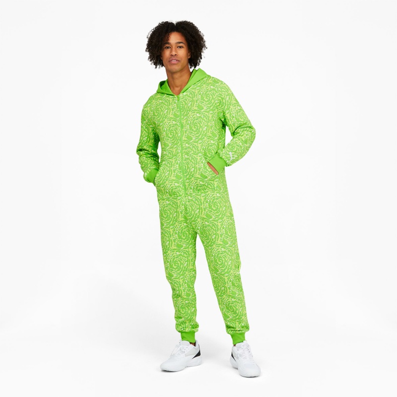 Onesie Puma PUMA x RICK AND MORTY Slime Basketball Verdes | 93614JTCL