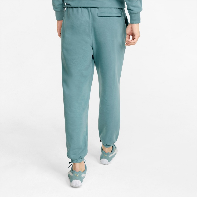 Pantalon Deportivo Puma Classics Relaxed Azules | 40628TCMW