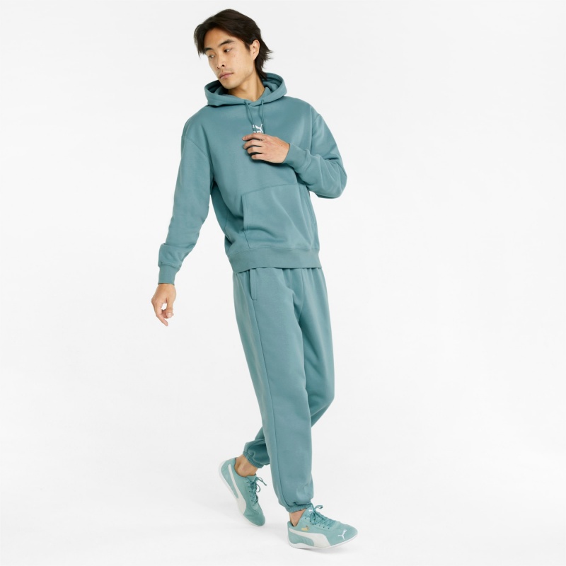 Pantalon Deportivo Puma Classics Relaxed Azules | 40628TCMW