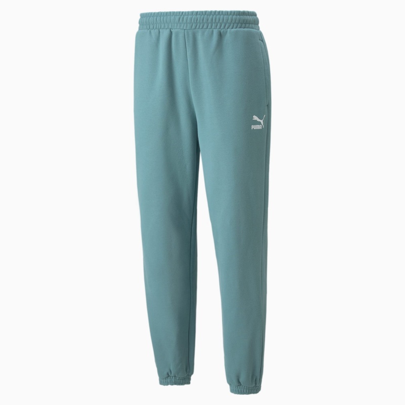 Pantalon Deportivo Puma Classics Relaxed Azules | 40628TCMW