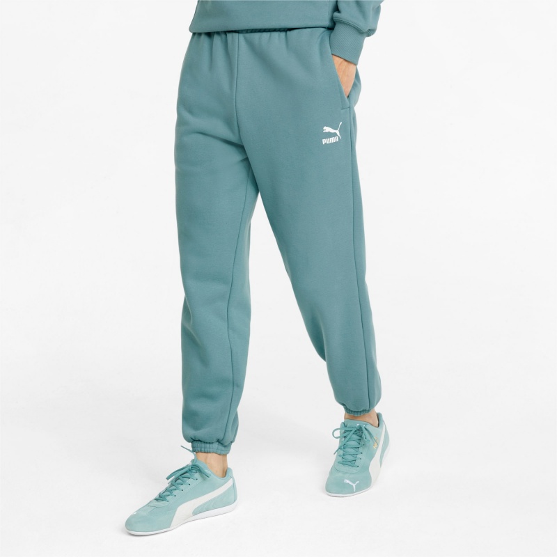 Pantalon Deportivo Puma Classics Relaxed Azules | 40628TCMW