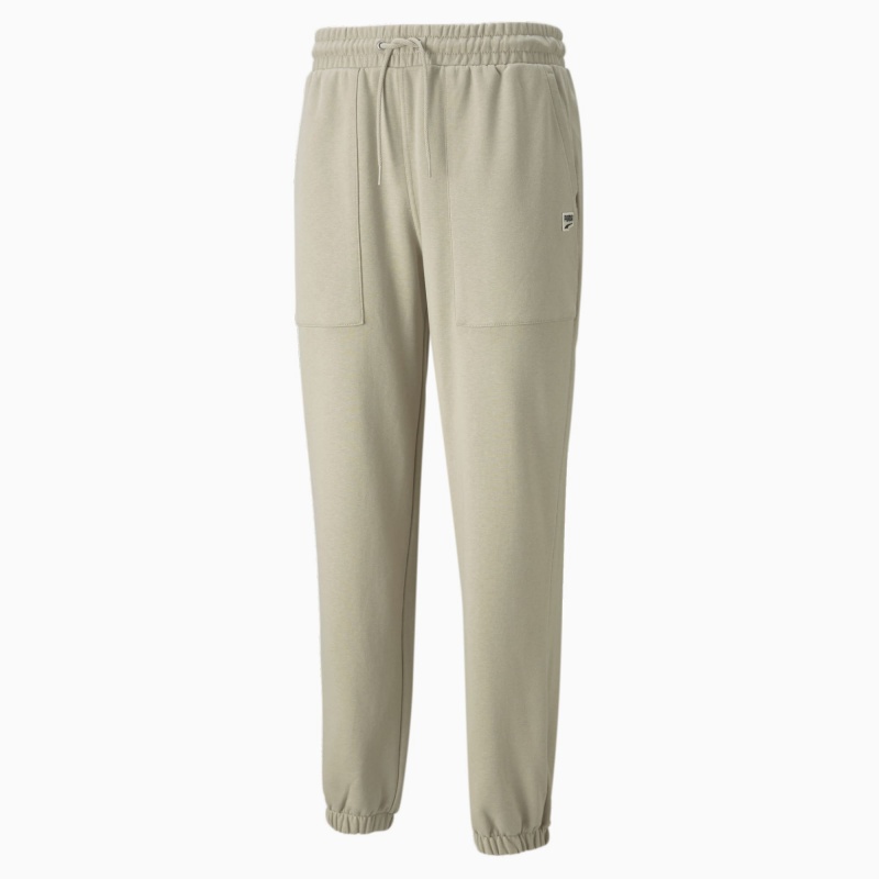Pantalon Deportivo Puma Downtown French Terry Verdes | 18567CYXU