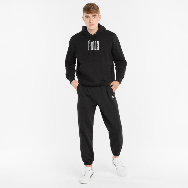 Pantalon Deportivo Puma Downtown French Terry Negros | 23406OZXY