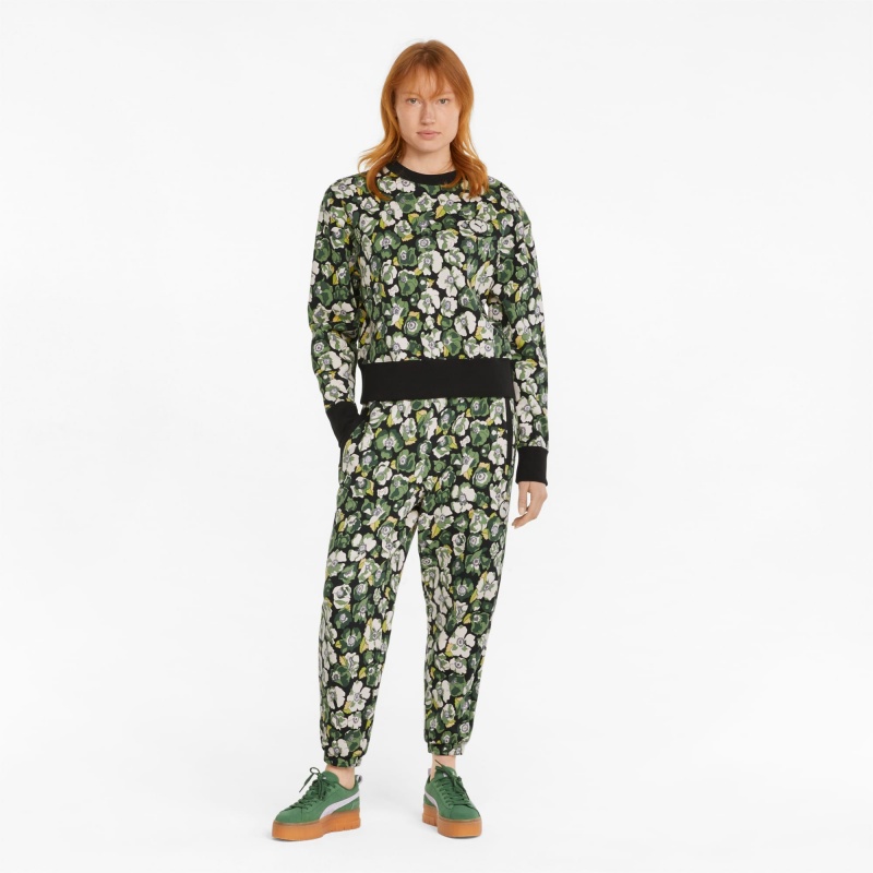 Pantalon Deportivo Puma PUMA x LIBERTY Printed Negros Flores | 47628JNOB