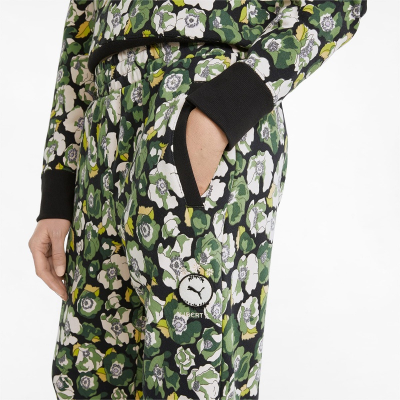Pantalon Deportivo Puma PUMA x LIBERTY Printed Negros Flores | 47628JNOB