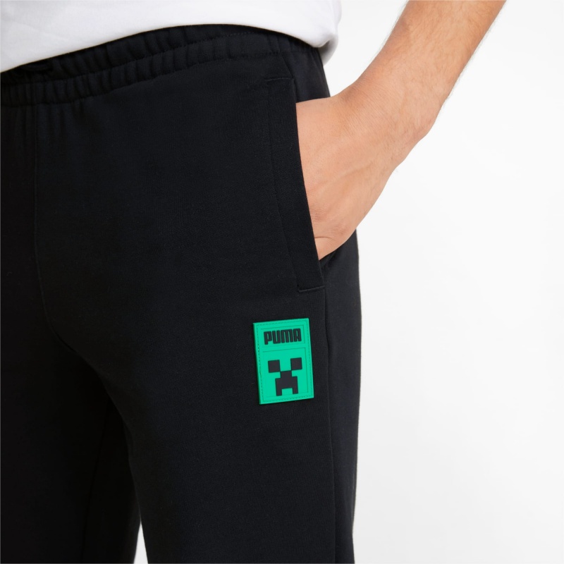Pantalon Deportivo Puma PUMA x MINECRAFT Negros | 23481BRTO