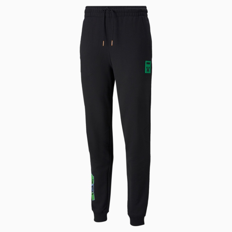 Pantalon Deportivo Puma PUMA x MINECRAFT Negros | 23481BRTO