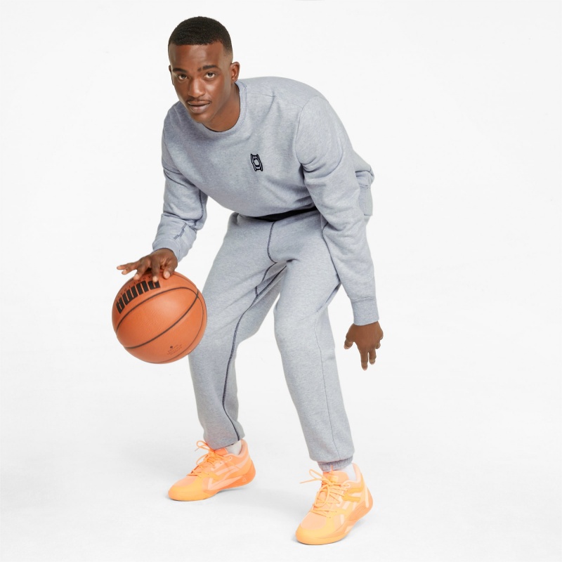 Pantalon Deportivo Puma Pivot EMB Basketball Azules | 87605YRNE